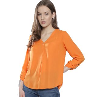 DOROTHY PERKINS Women Orange Solid Top at Rs.2490